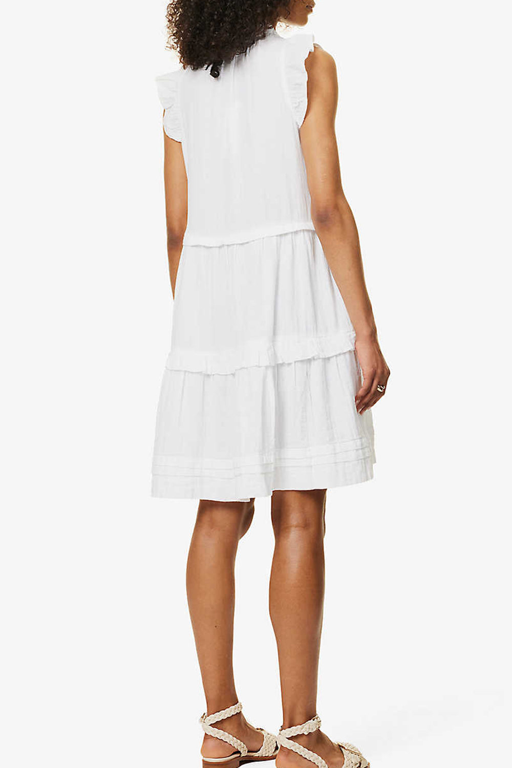 Fika Frilly White Dress