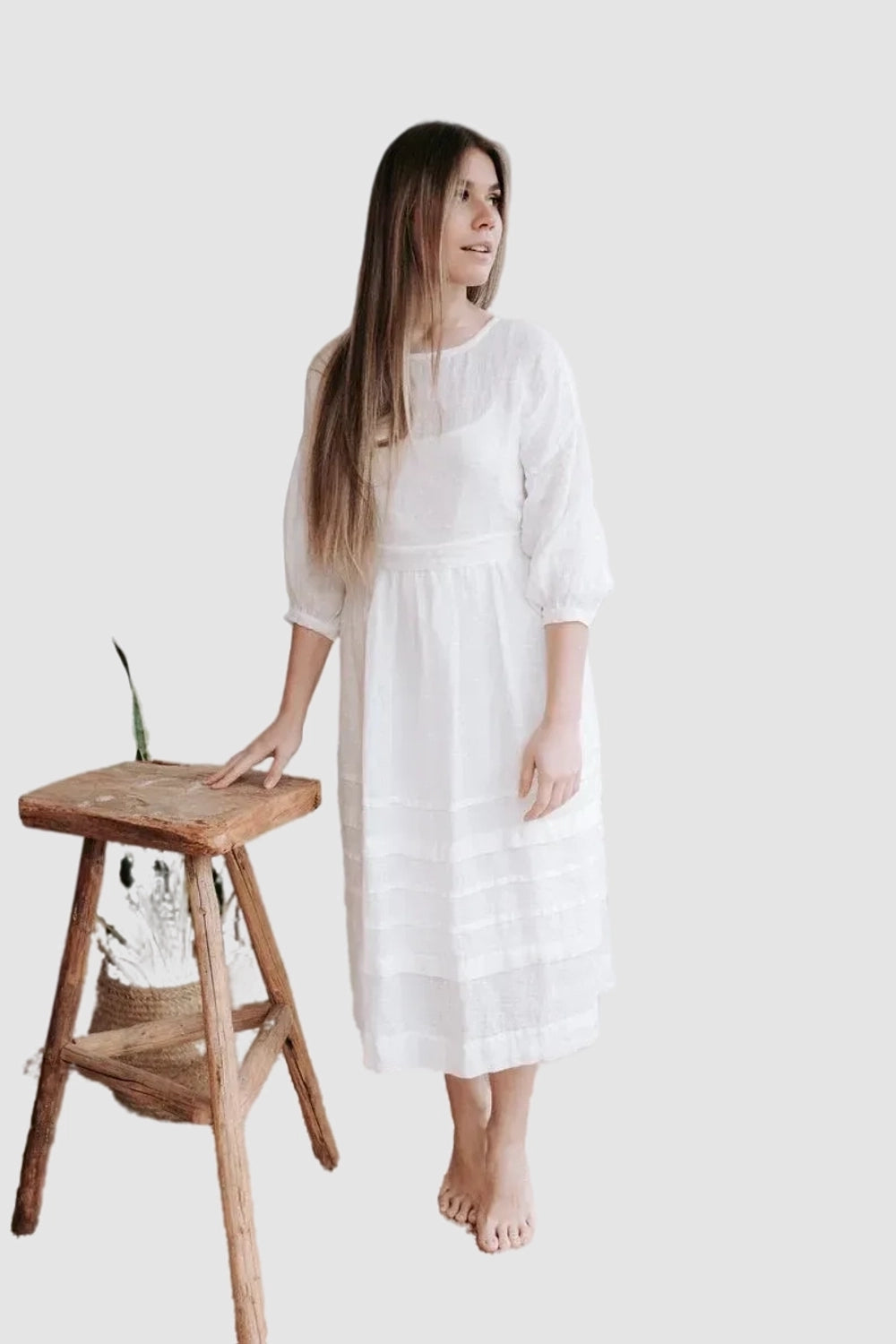 Sila White Dress