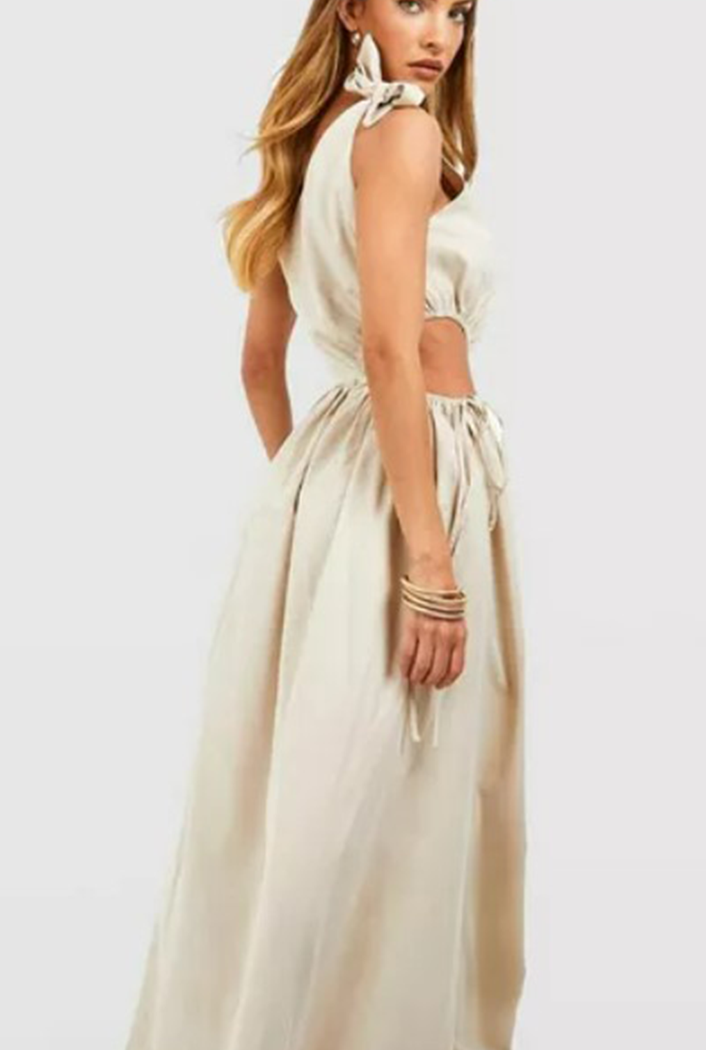 Knot Cream Dress