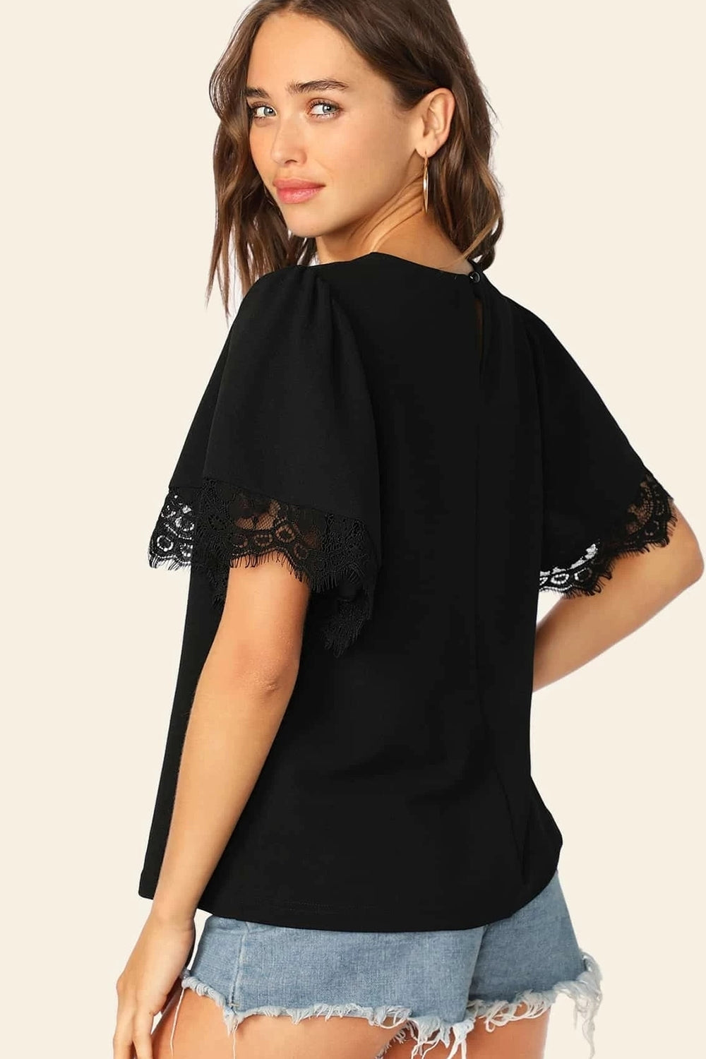 Black Lace Top