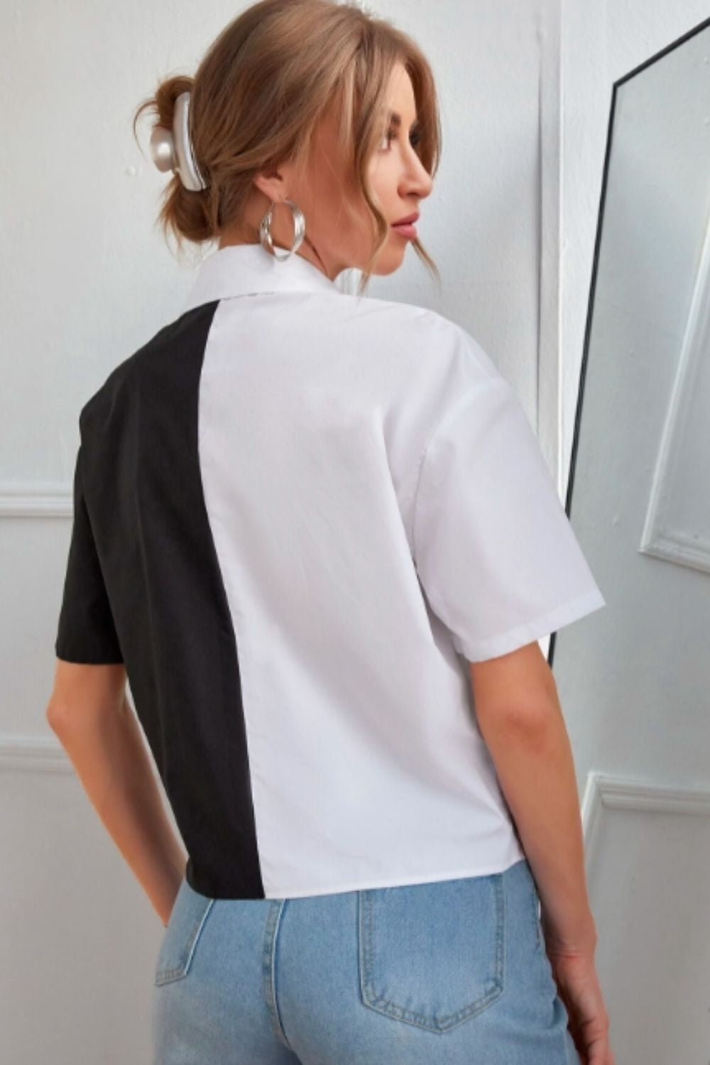 Colorblock Blouse