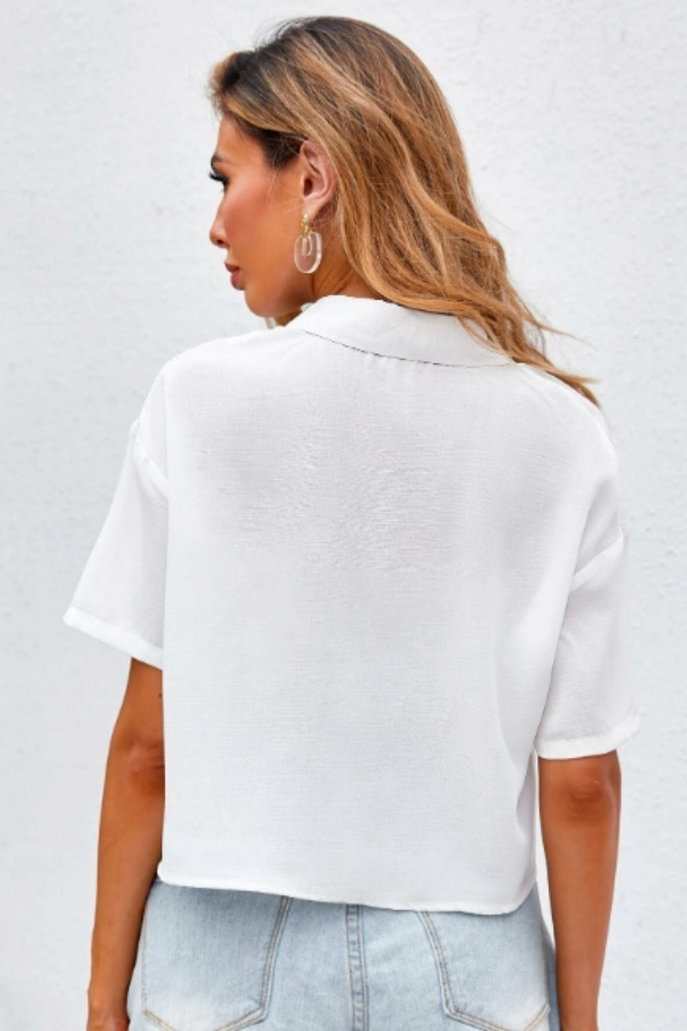 Flap Pocket Shirt White