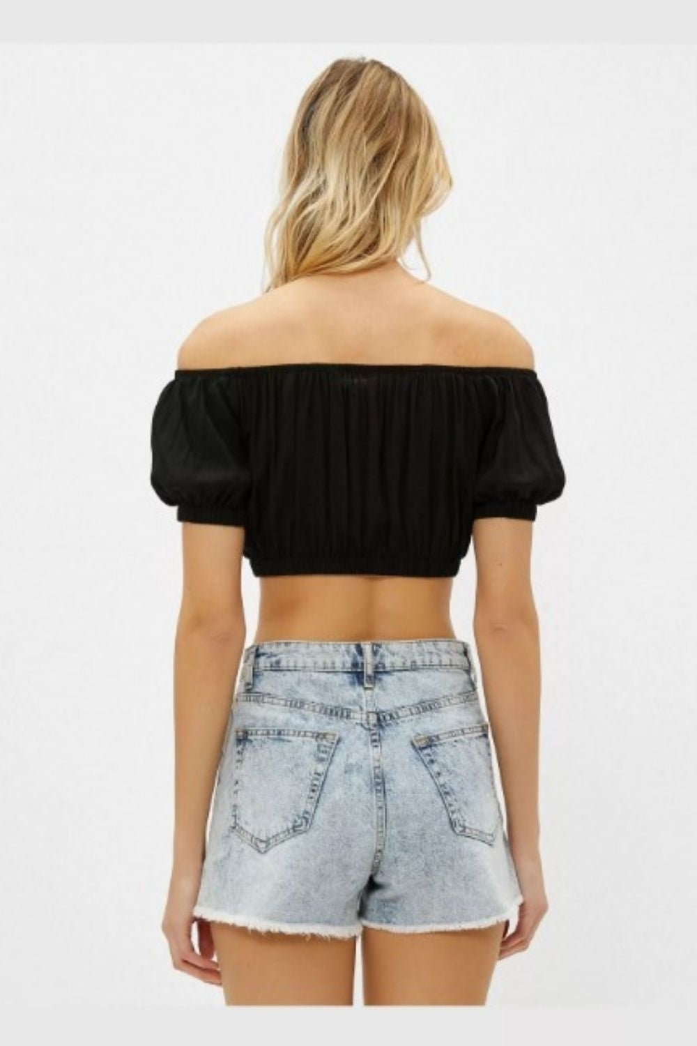 Fly High Black Crop Top