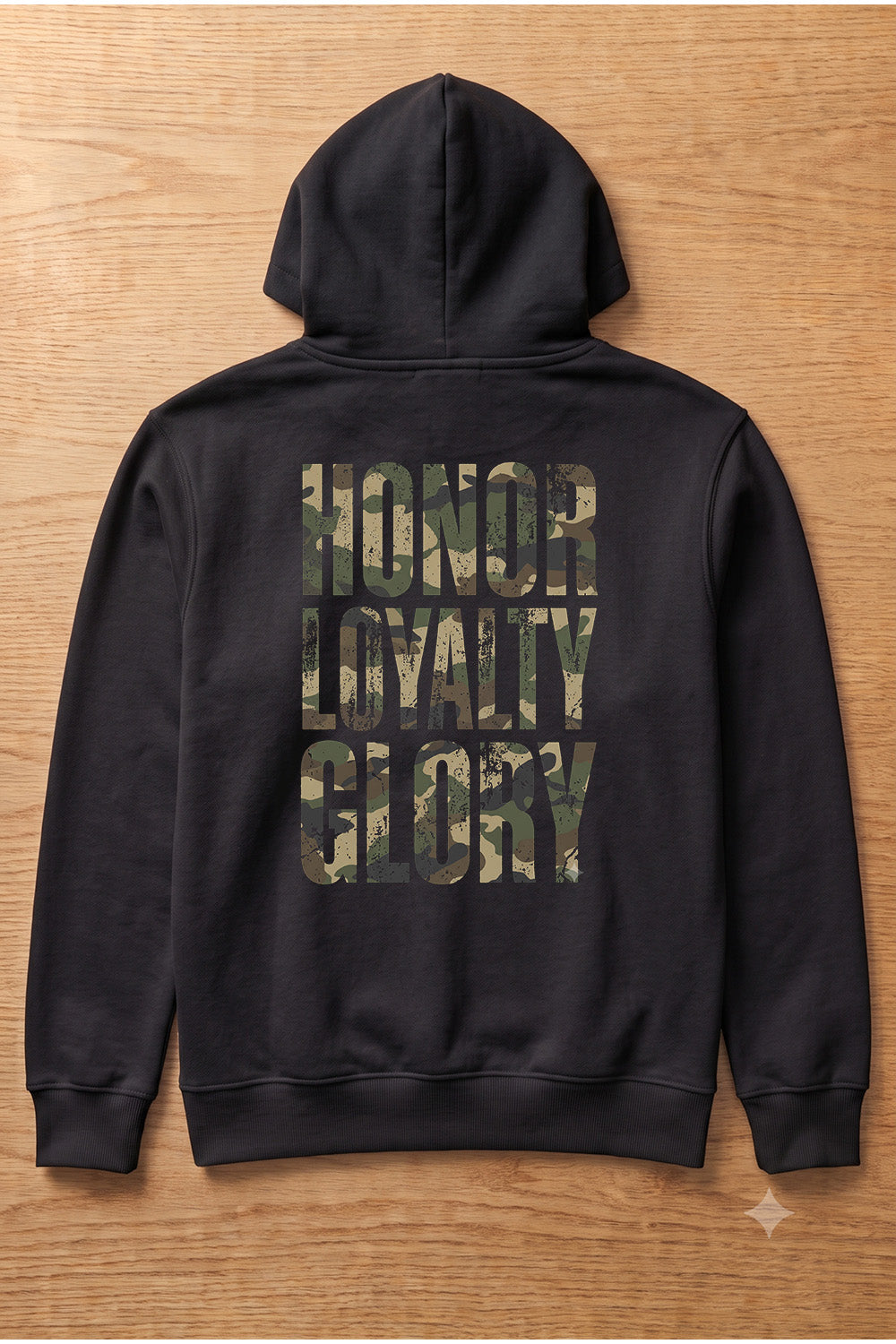 Honor Loyalty Black Zip Hoodie