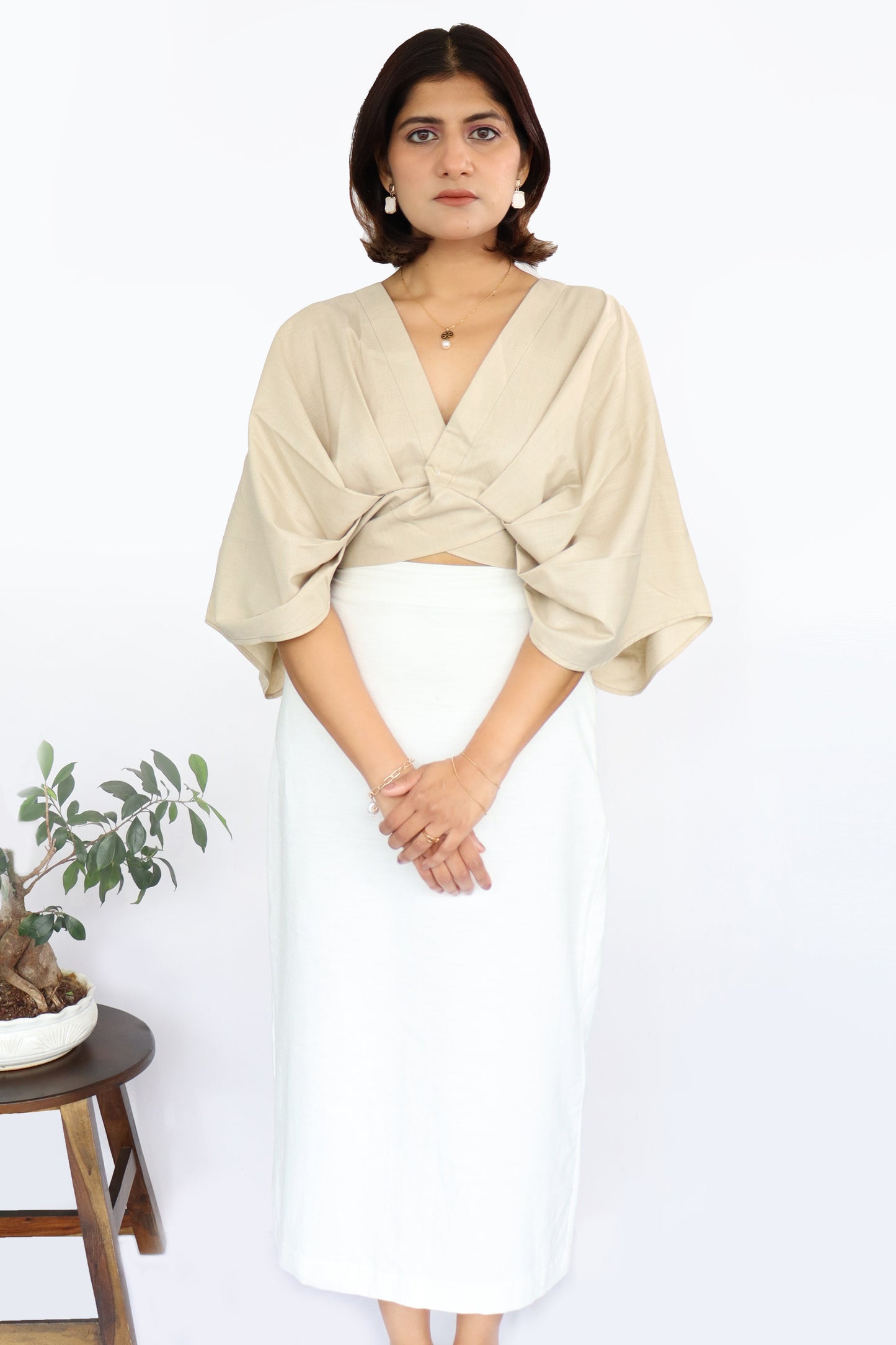 Zeme Beige Top
