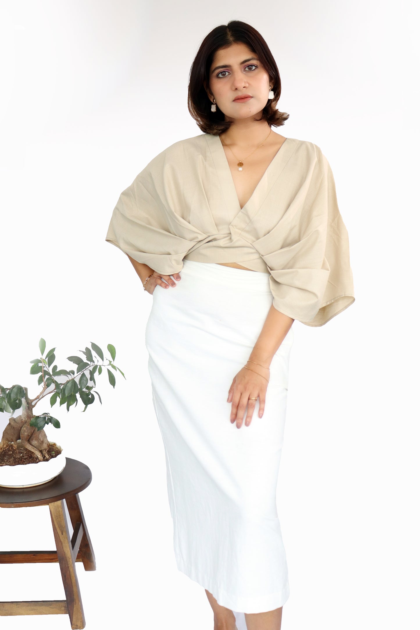 Zeme Beige Top