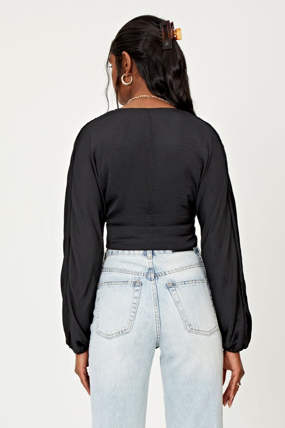 Plunge Neck Blouse