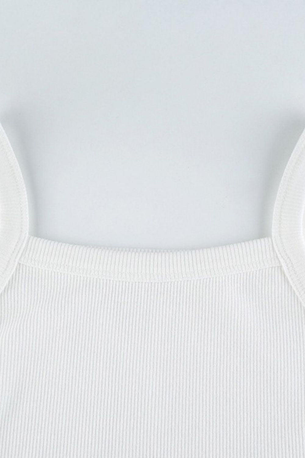 Rib Cropped Tannk Top