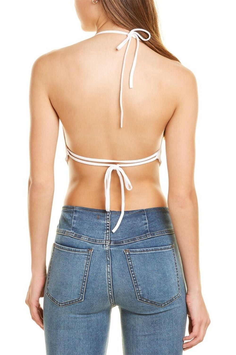 Simplicity Back Tie White Top
