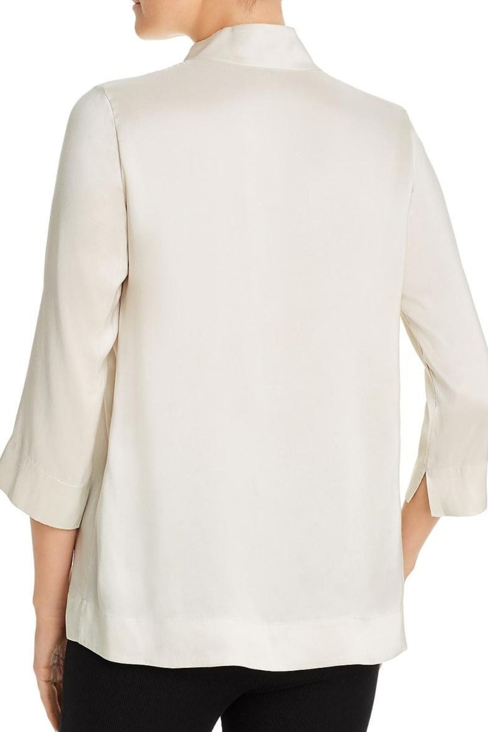 Stand Collar White Top