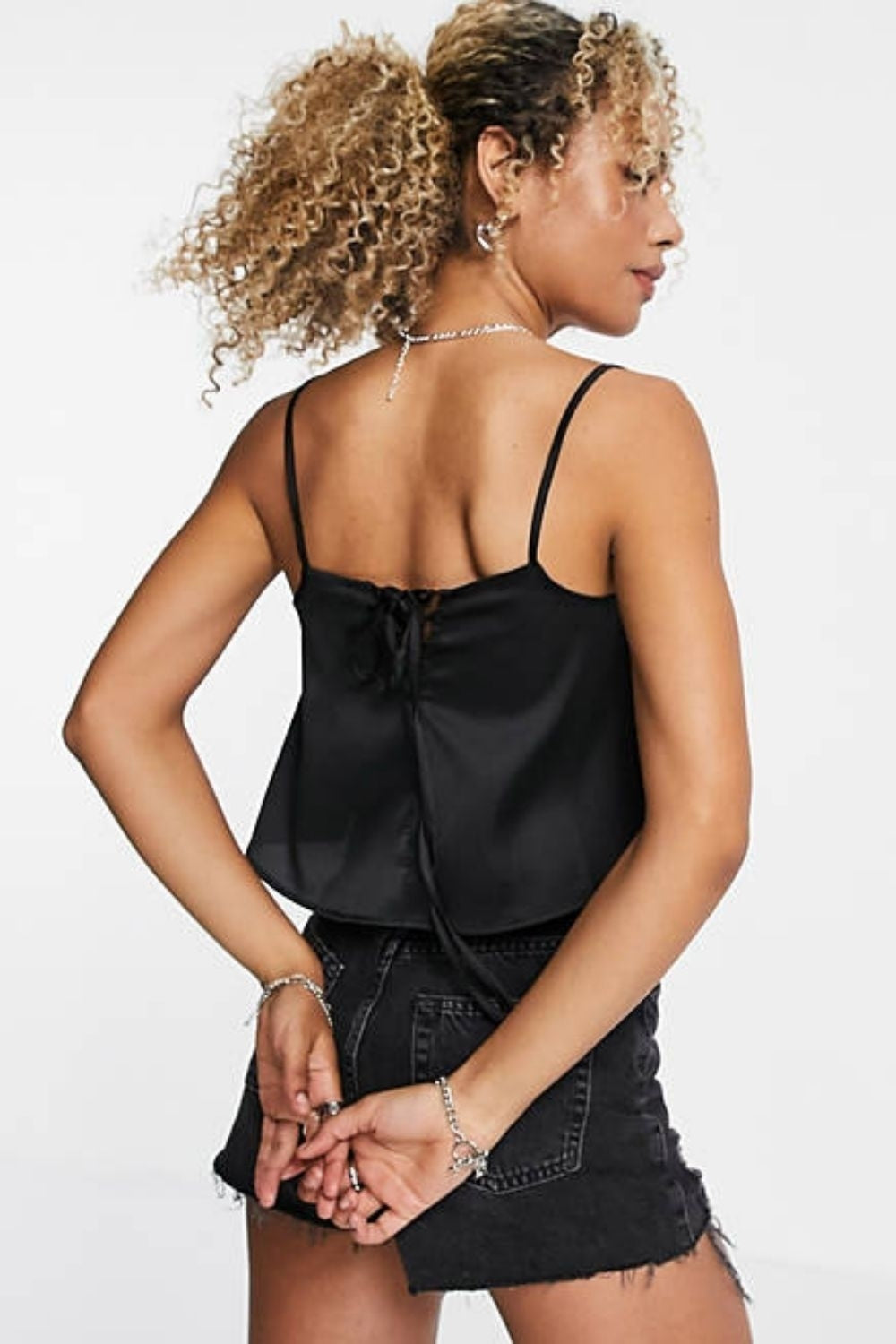 Throw-On Cami In Black