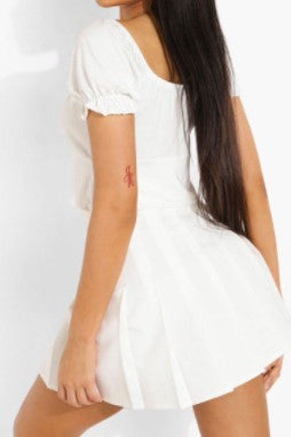 White Off Shoulder Lace Up Crop Top
