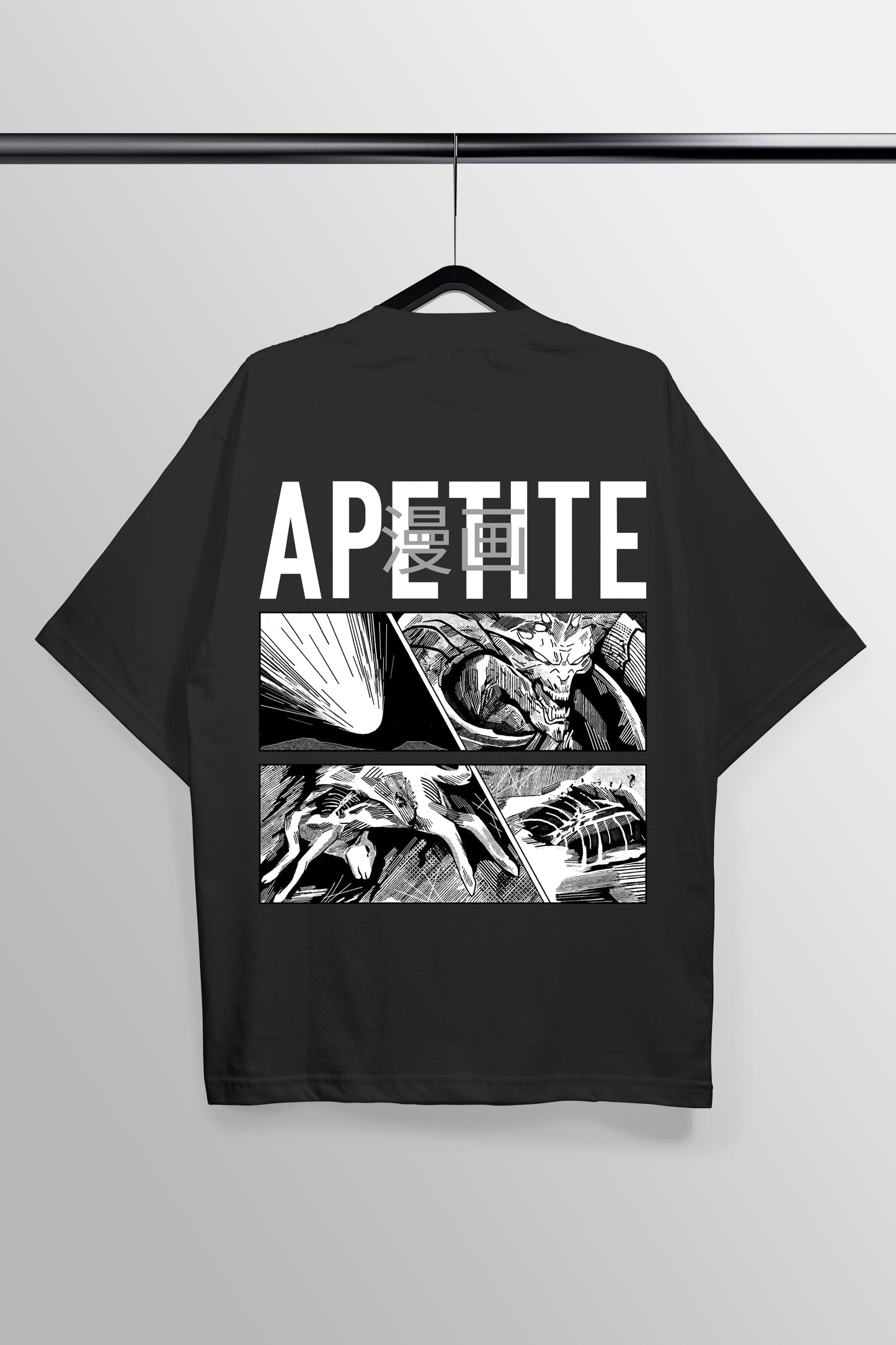 Apetite Black Oversized Tee
