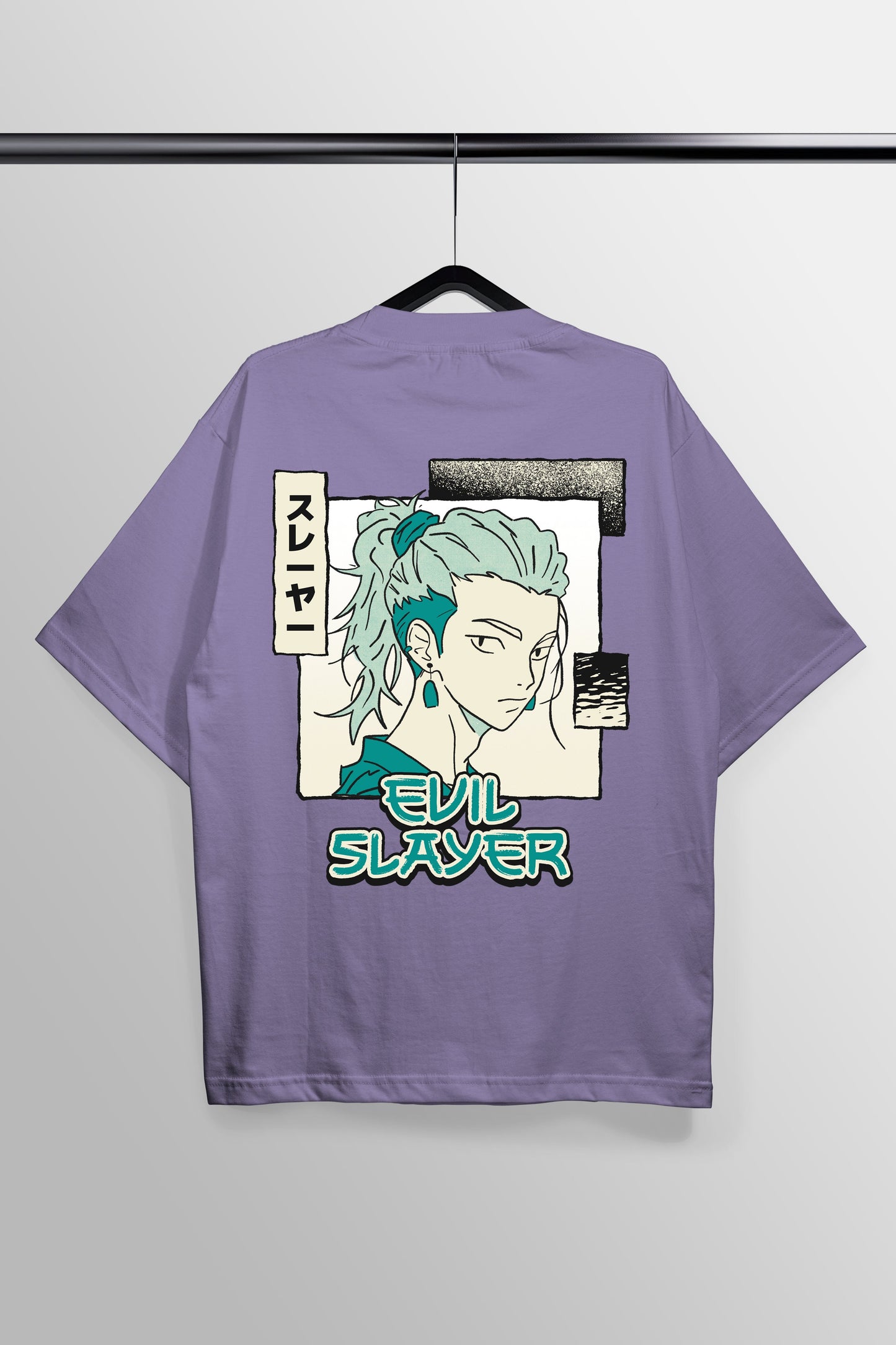 Evil Slayer Lavender Oversized Tee