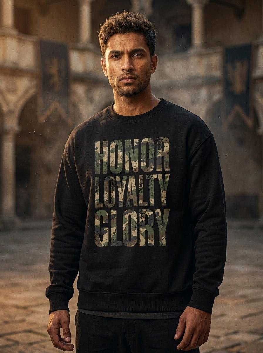 Honor Loyalty Black Sweatshirt