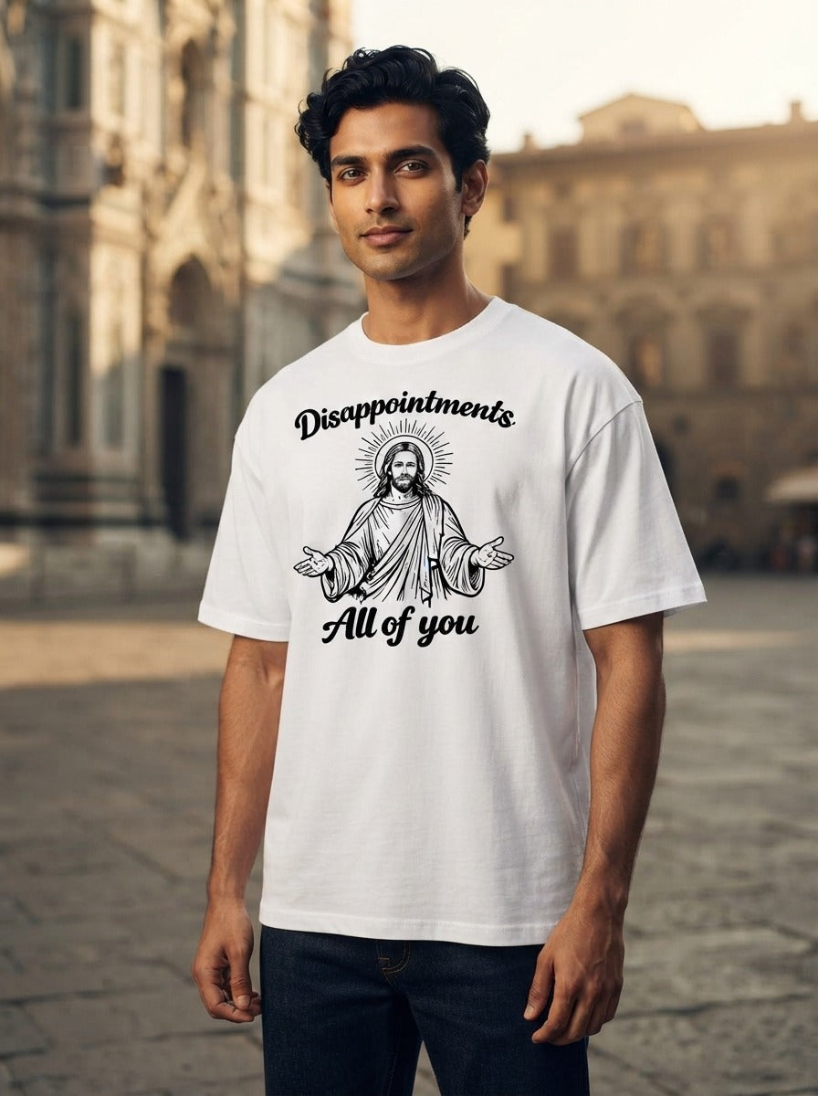 Disappointments White Oversized Tee