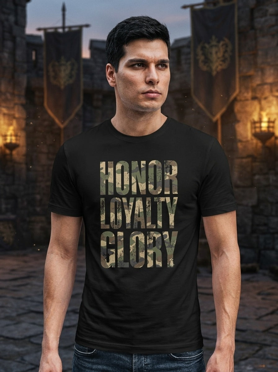 Honor Loyalty Black Tee