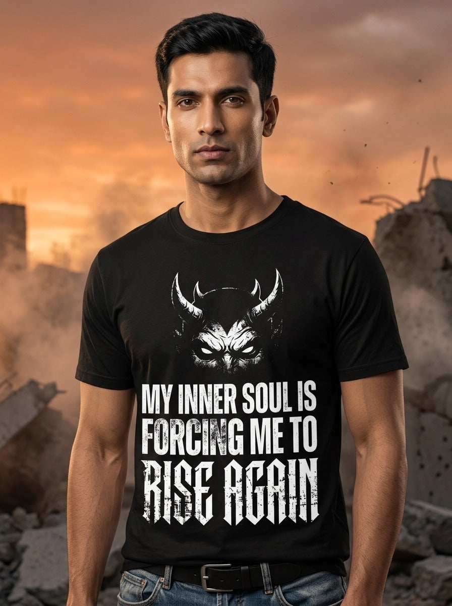 Inner Soul Rise Black Tee