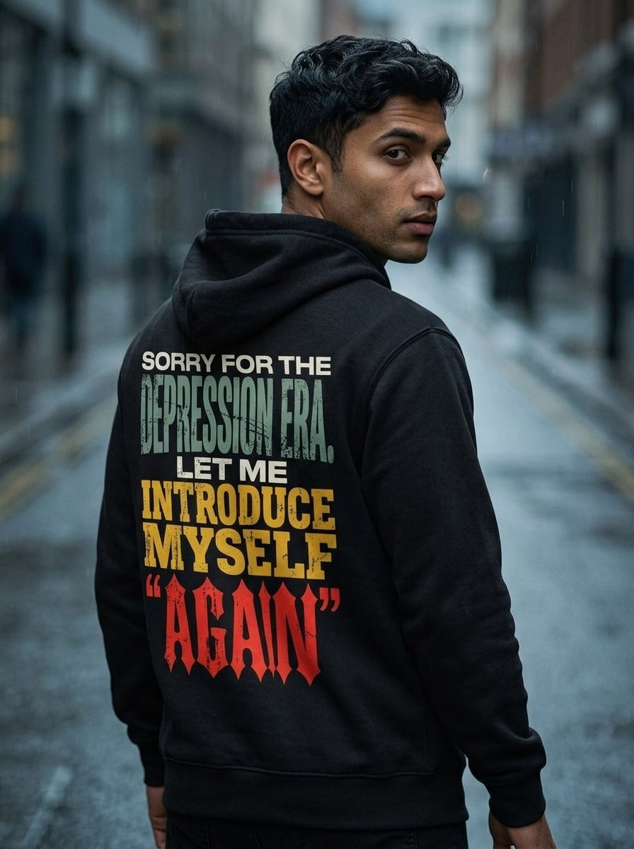 Depression Era Black Hoodie
