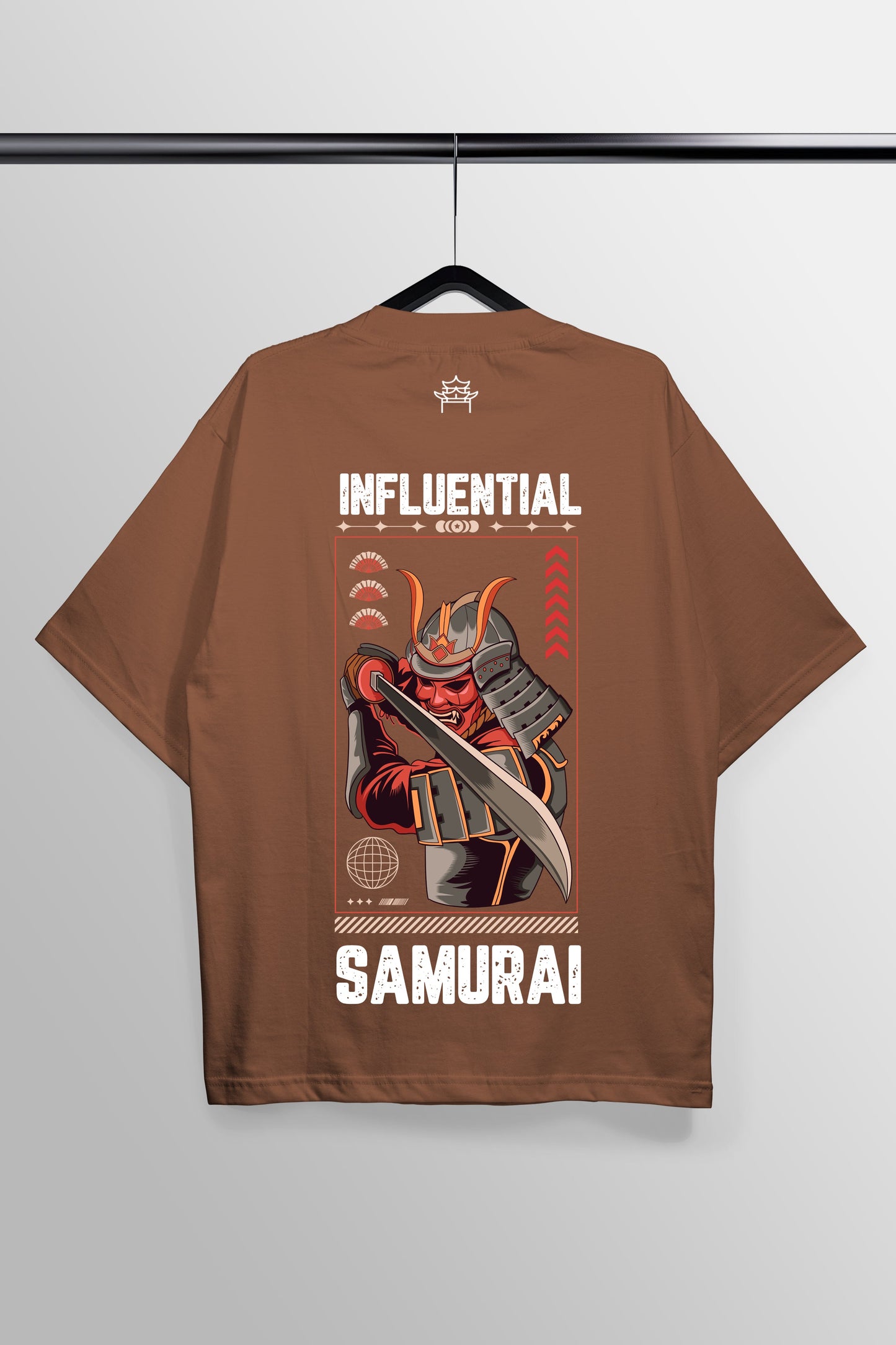 Influential Brown Oversized Tee