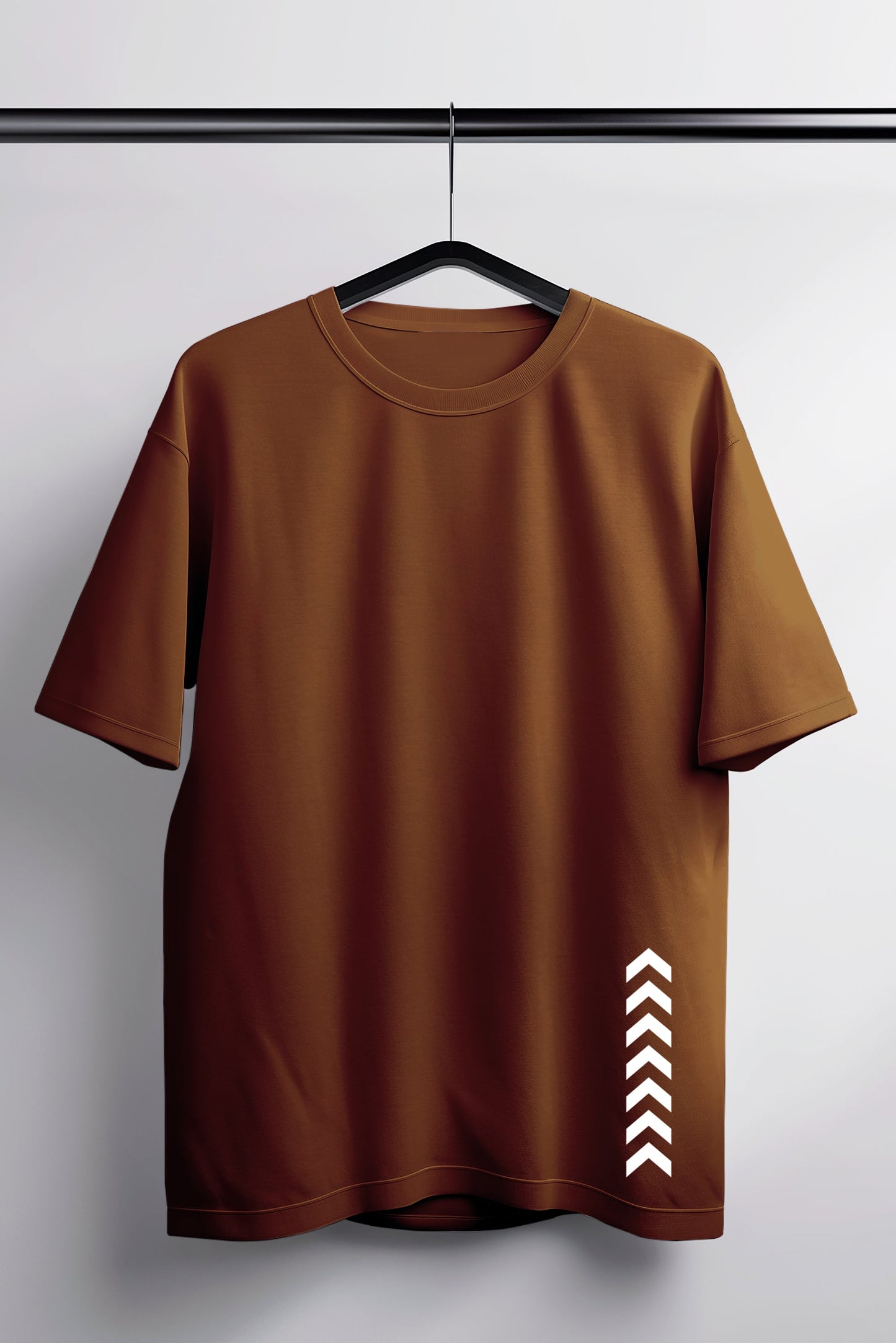 Influential Brown Oversized Tee