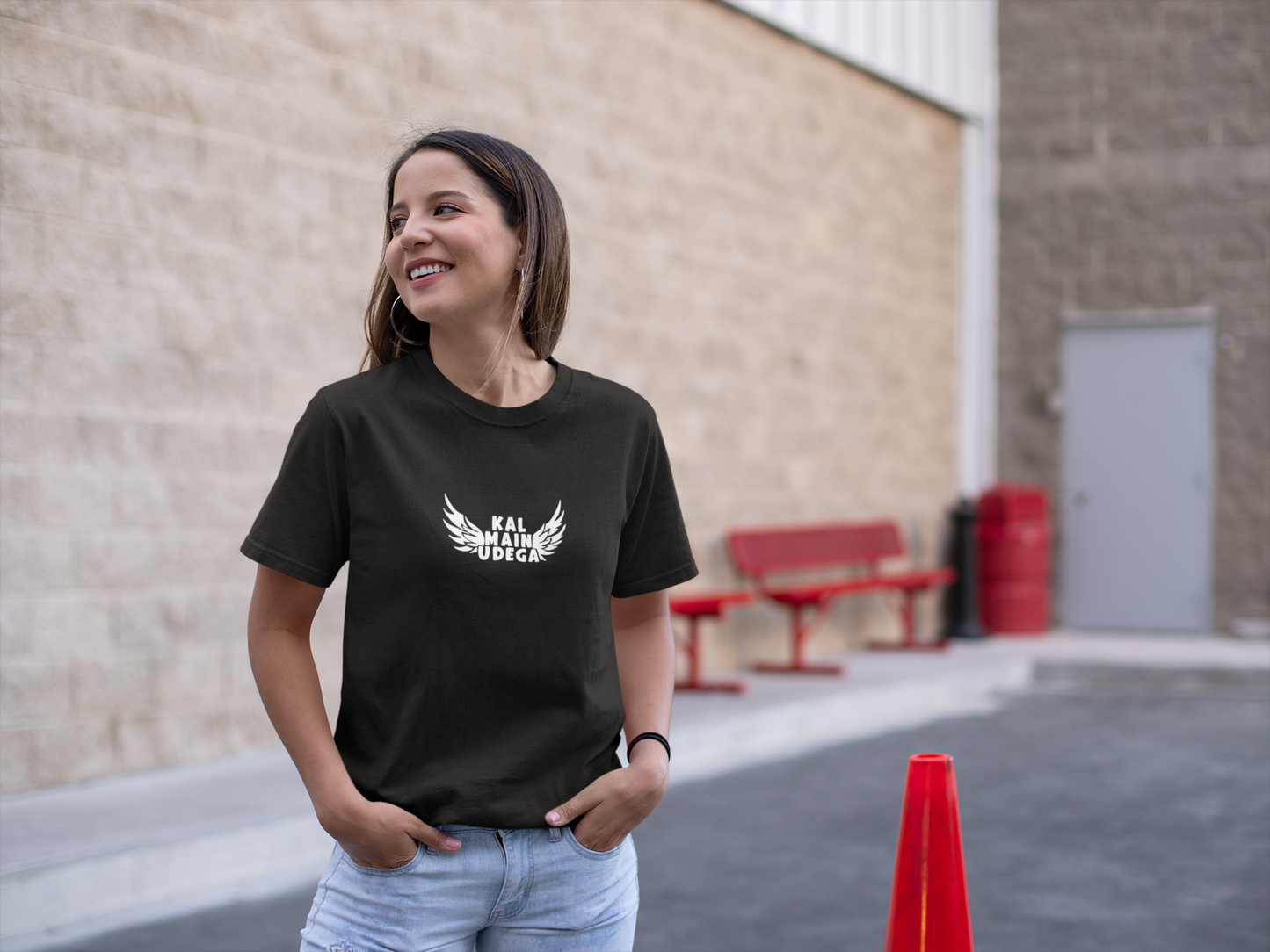 Kal Main Udega Oversized Womens Tshirt Black