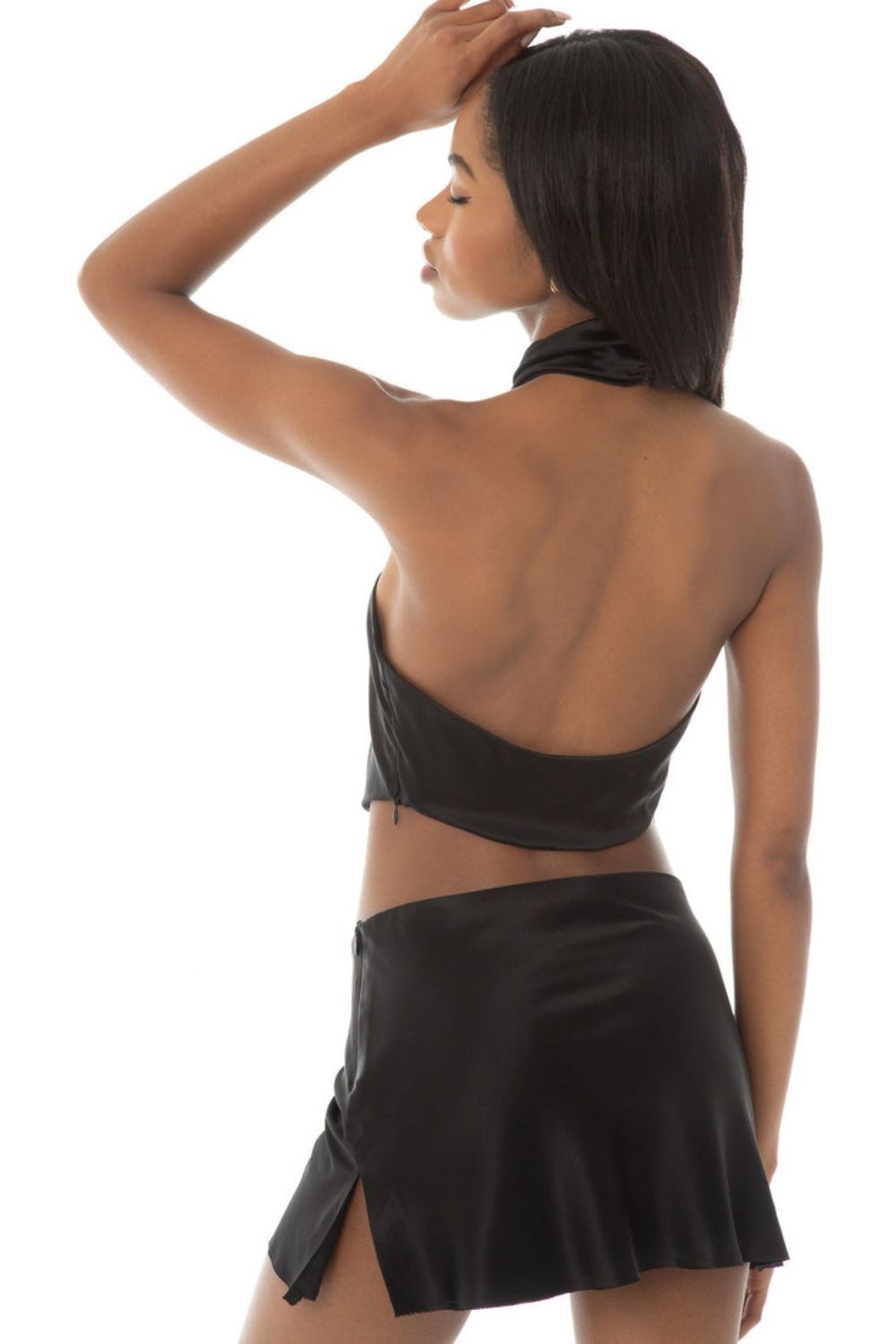 Bare With Me Black Mini Skirt