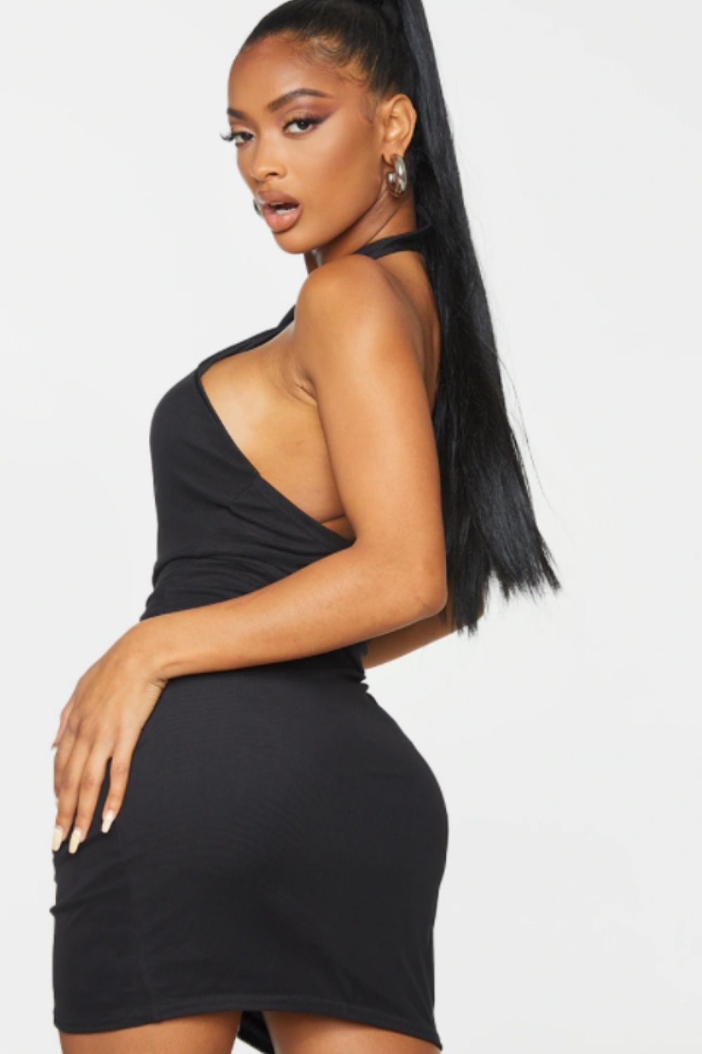 Halter Neck Draw String Dress