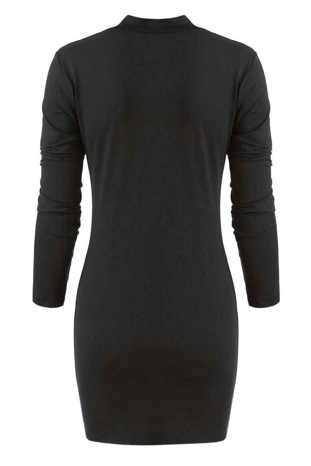 I Didnt Do It Full Sleeve Black Dress