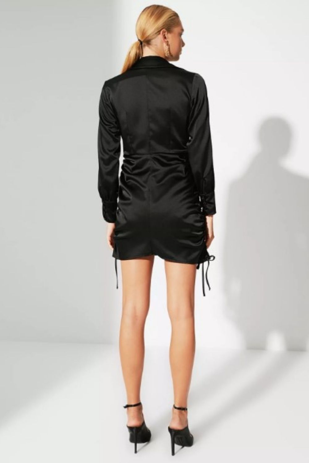 Love Black Satin Dress