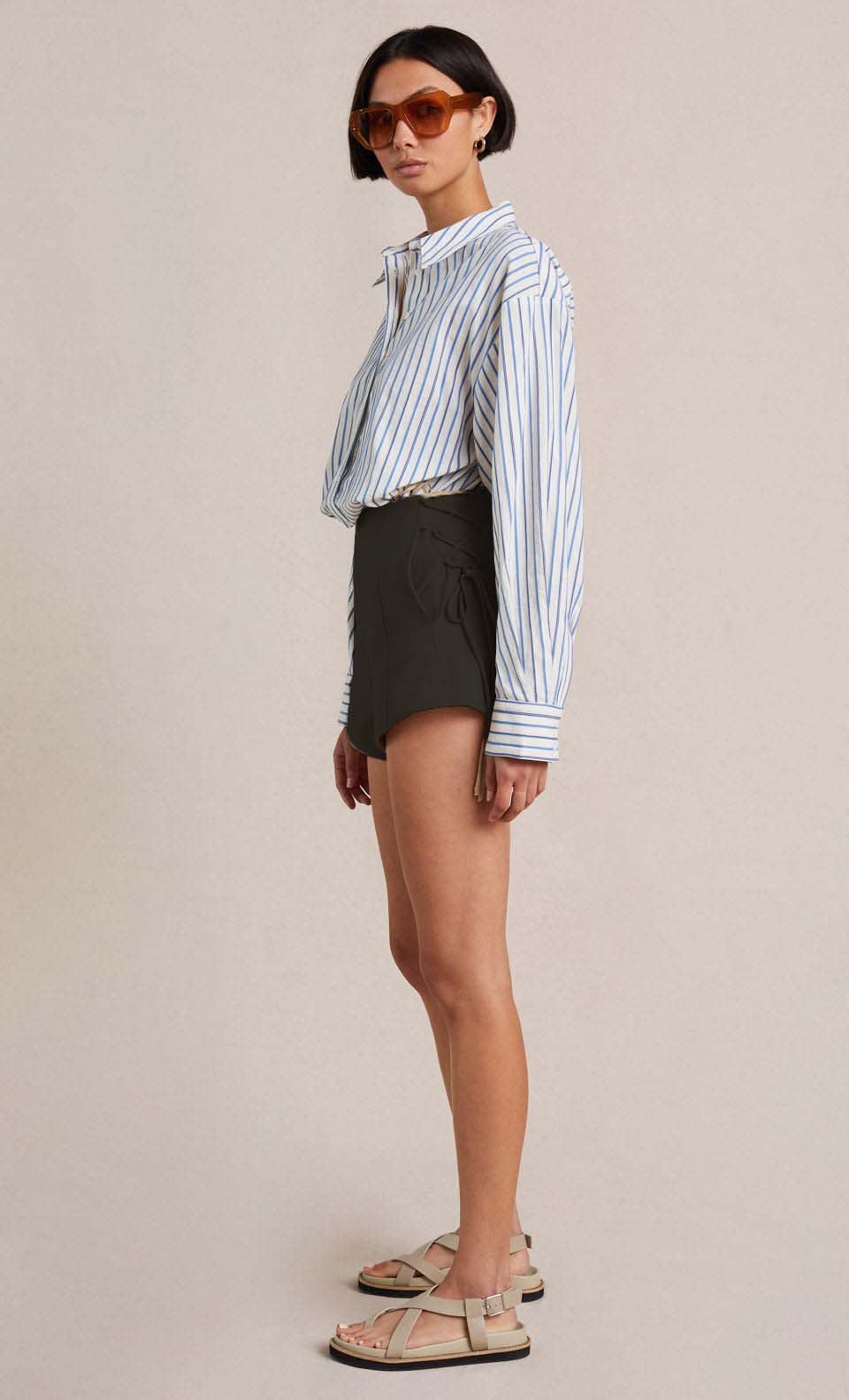 Petite Lovable String Black Shorts