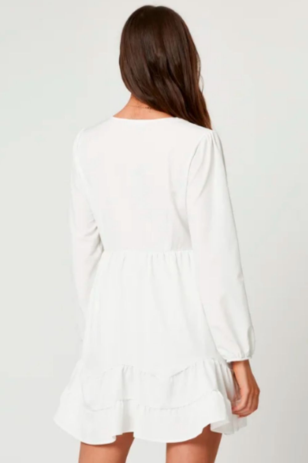 Plunge Neck Tiered Summer Dress