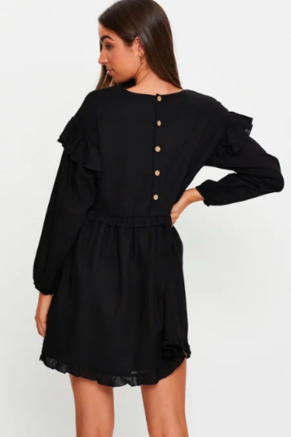 Ruffle Trim Summer Dress