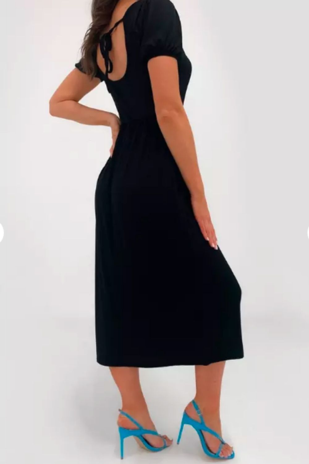 Square Midi Smock Dress