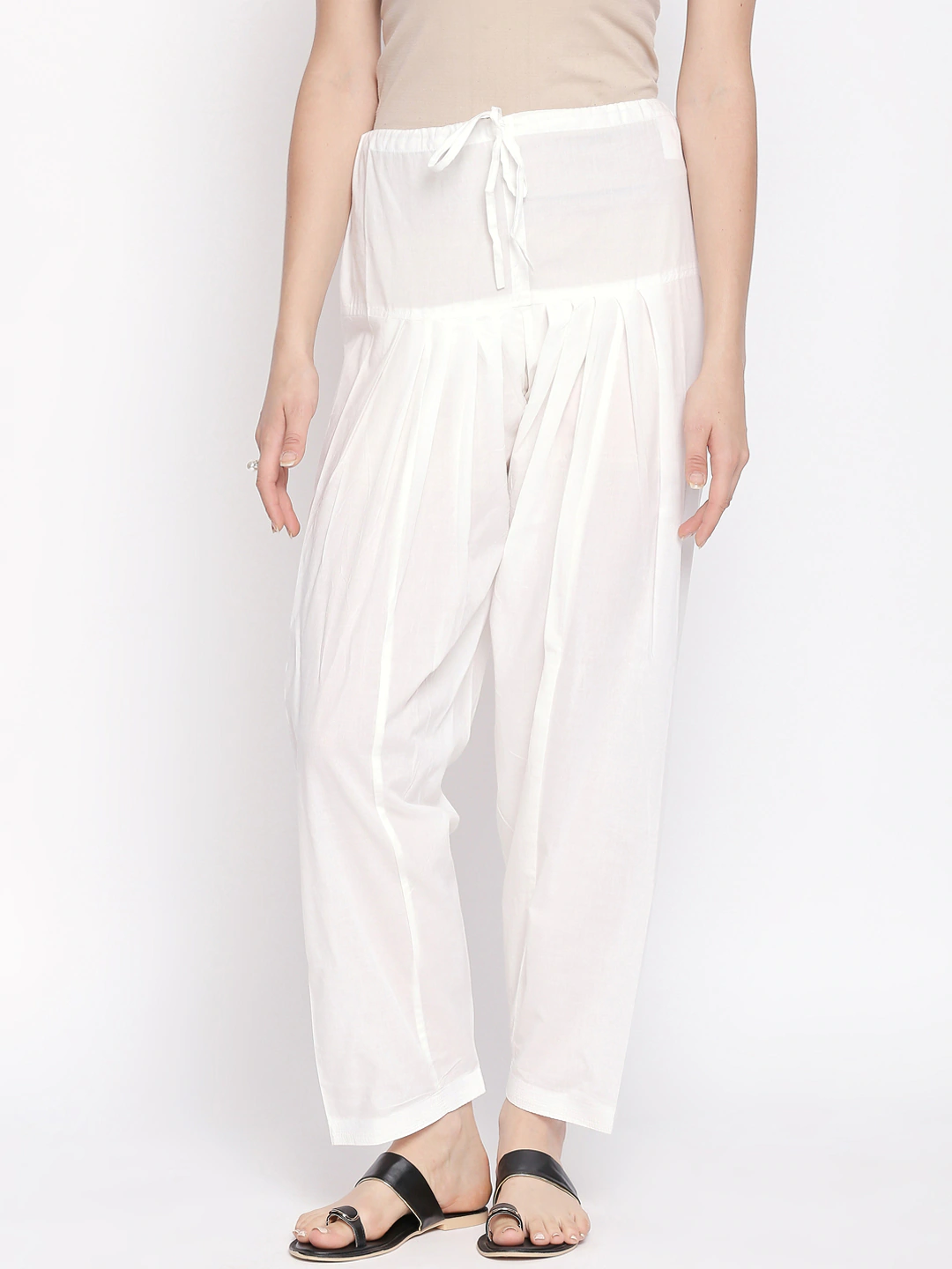White cotton salwar