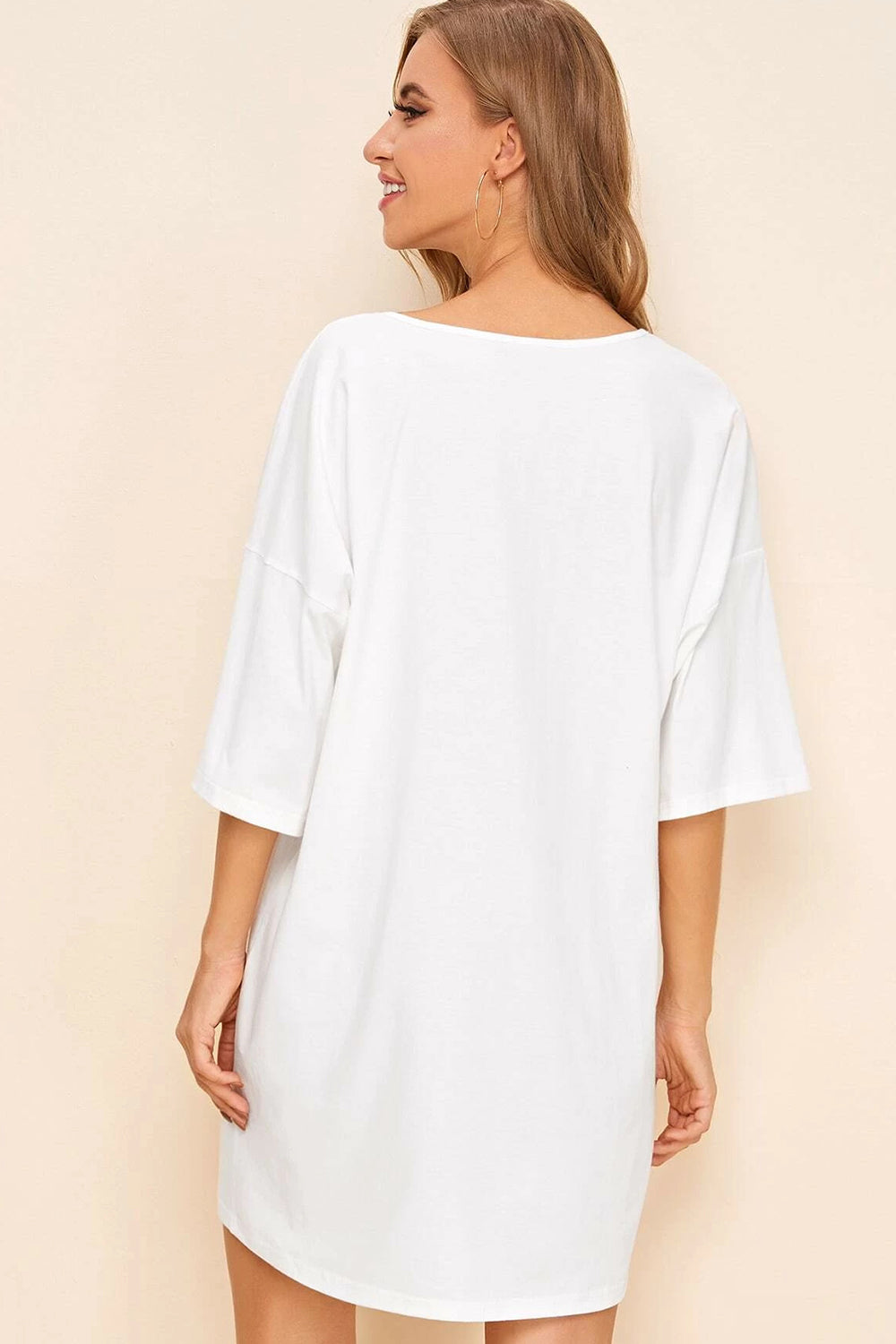 White Tee Dress