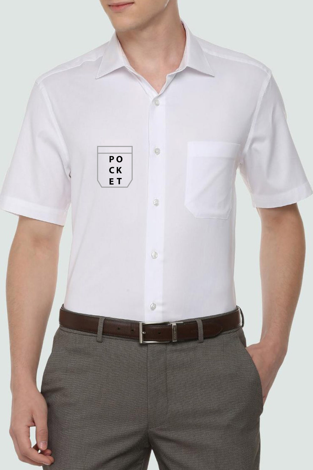 Johnson White half sleeve shirt