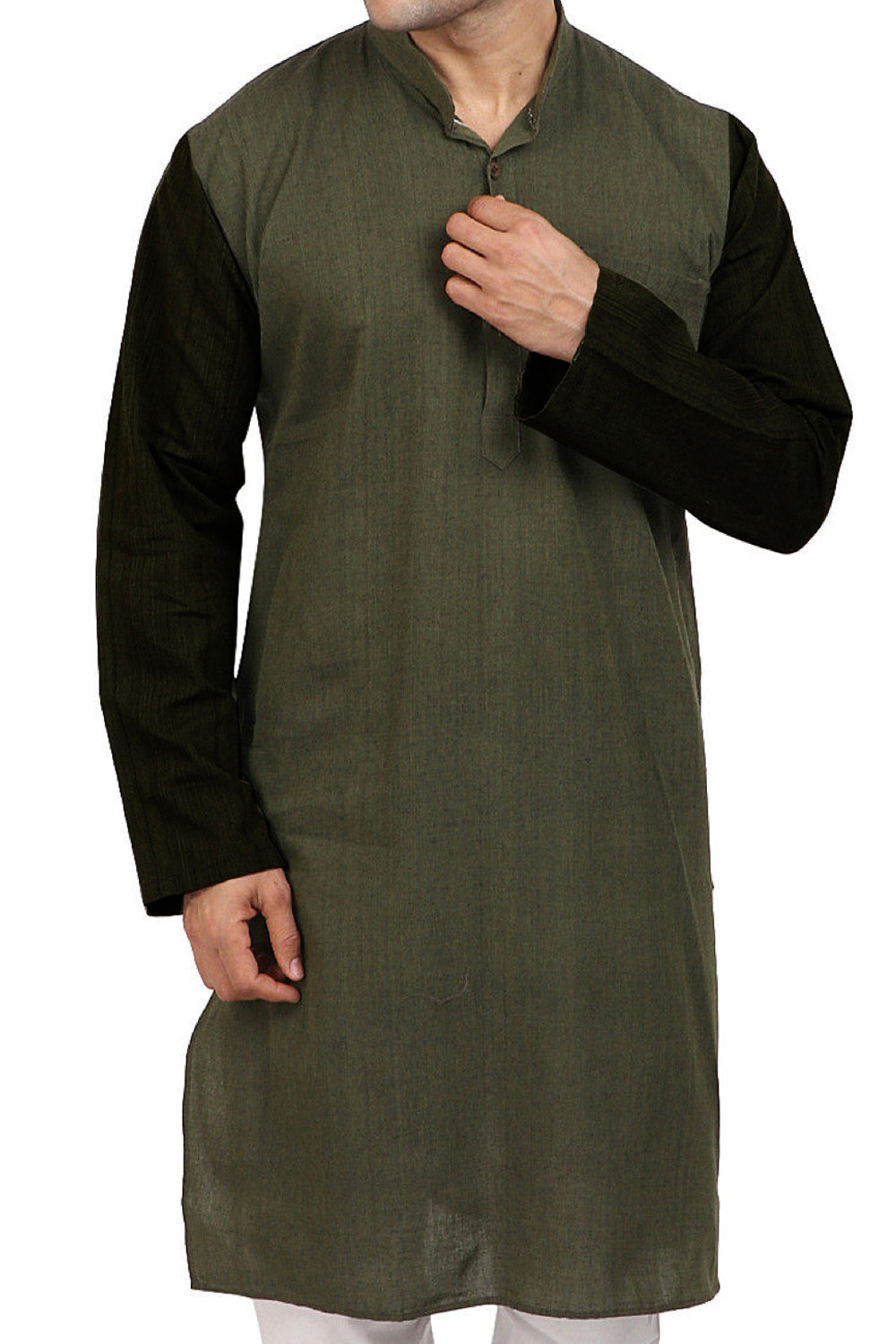 Joshua Mens Olive Green Kurta