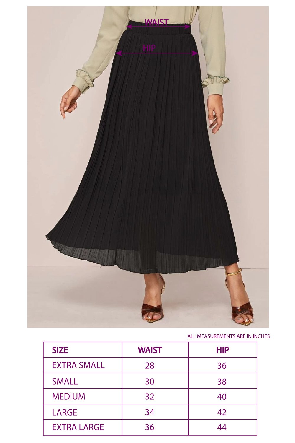 Draped Skirt - Black and White
