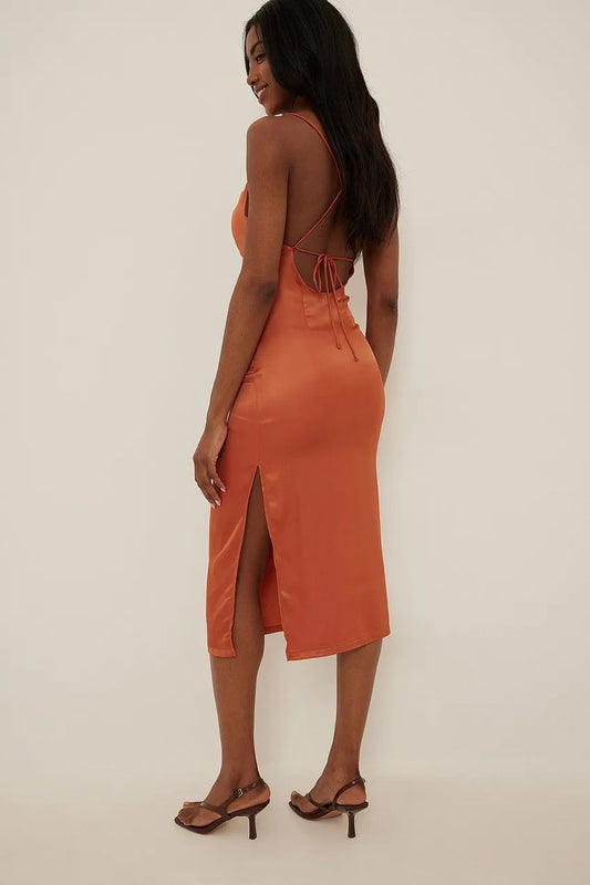 Etherealla Orange Dress