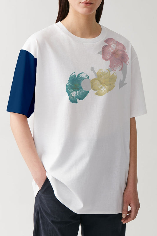 Aanc-Er White And Blue Top
