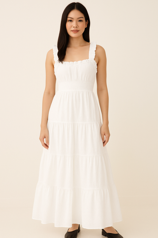 Adorned White Dress