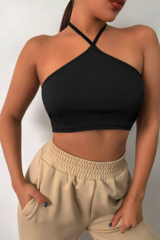 Halter Neck Backless Top