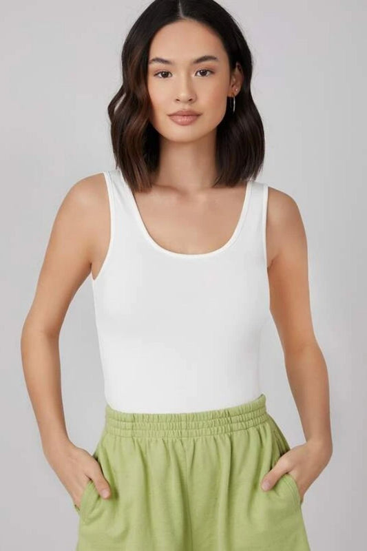 Jasmine White Tank Top