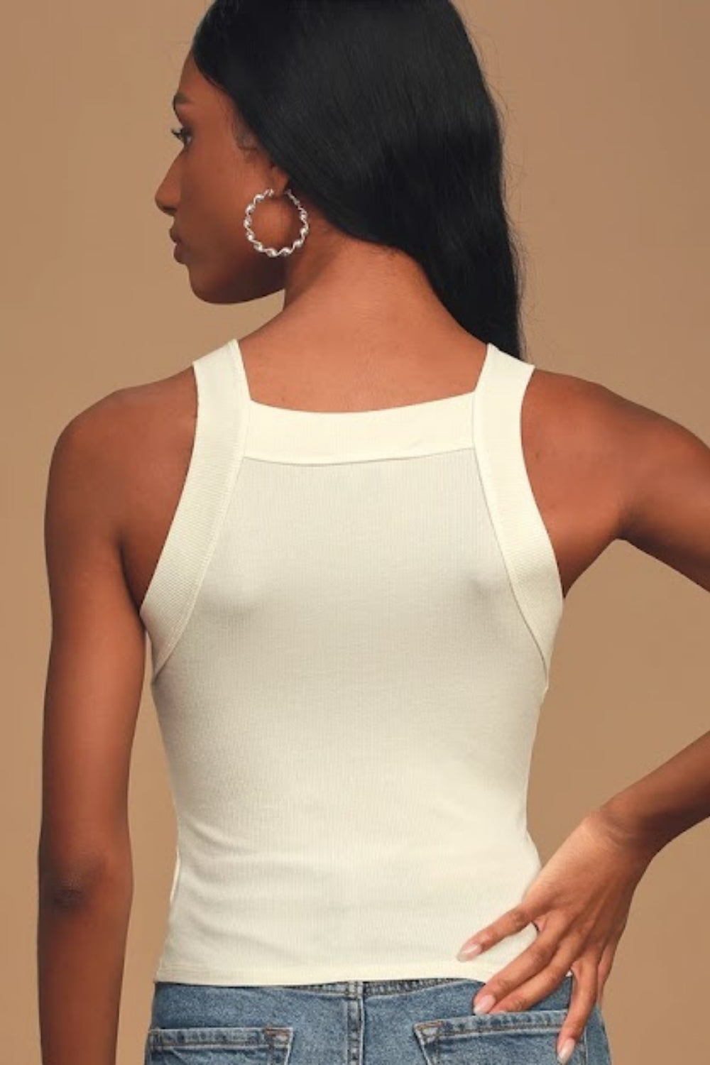 Rib White Top