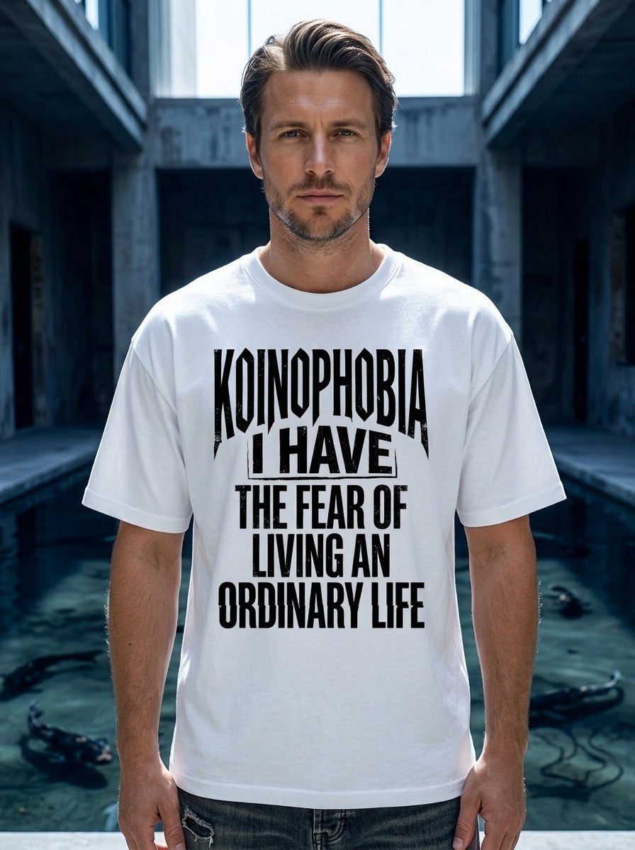 Koiniphobia White Oversized Tee