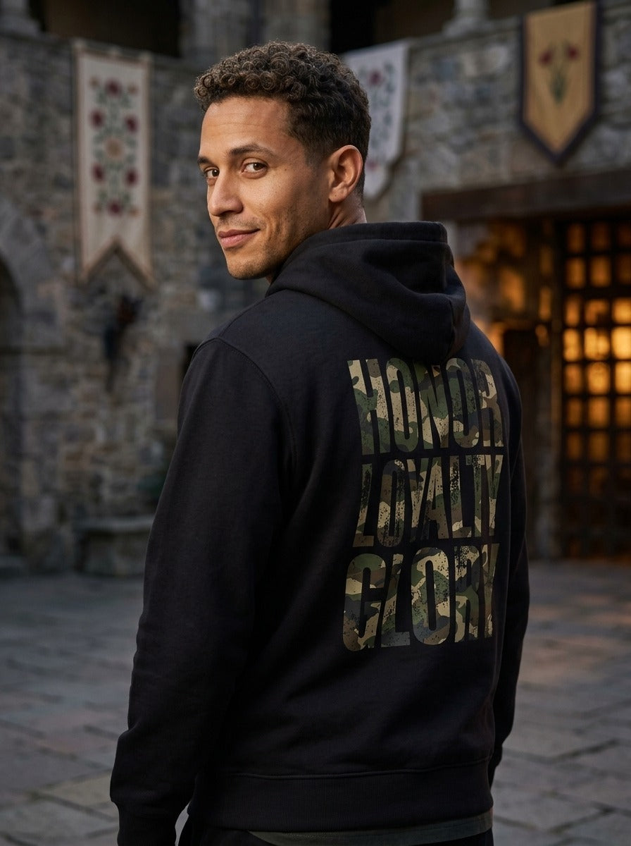 Honor Loyalty Black Zip Hoodie