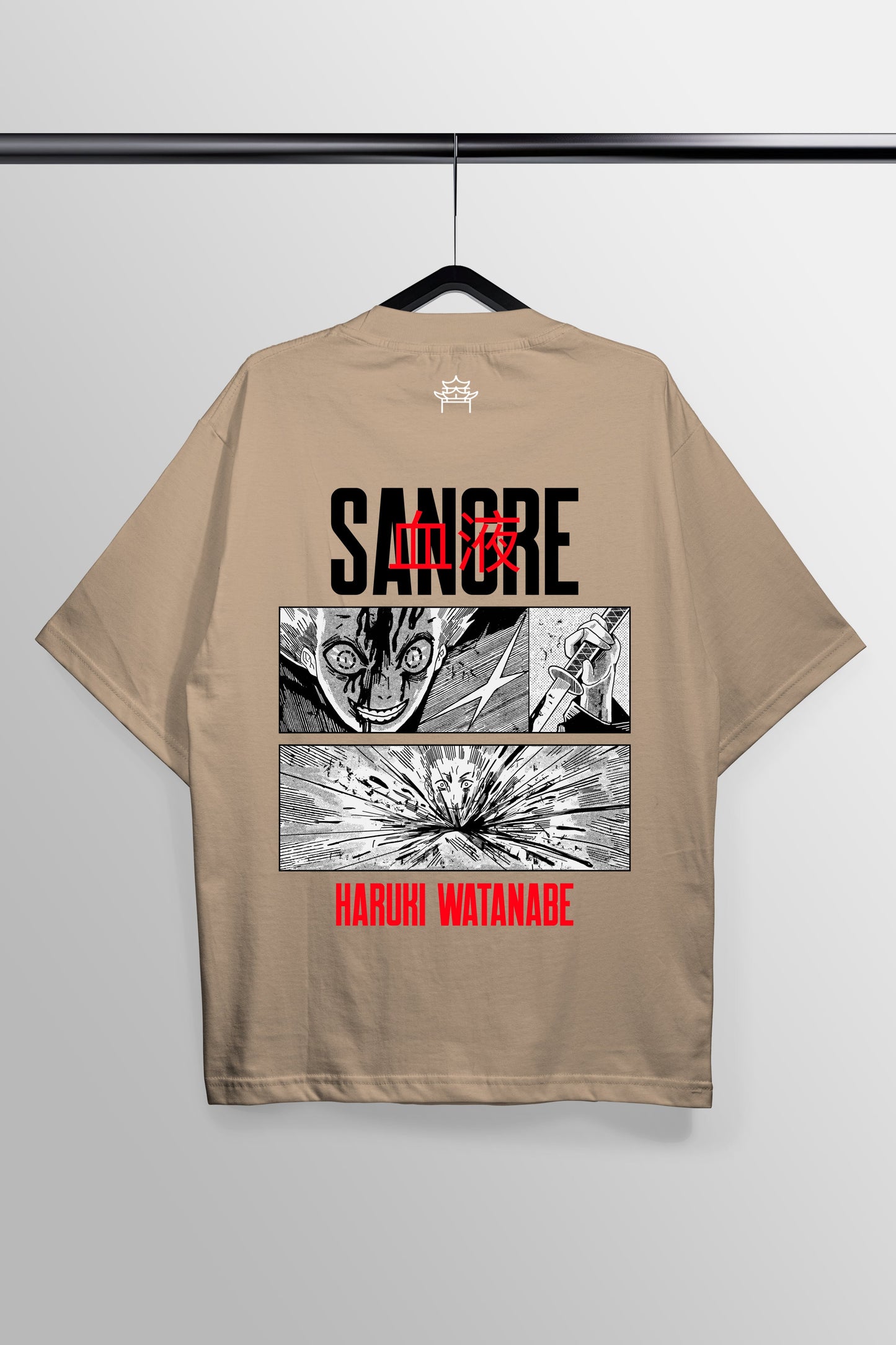 Sangre Peach Oversized Tee