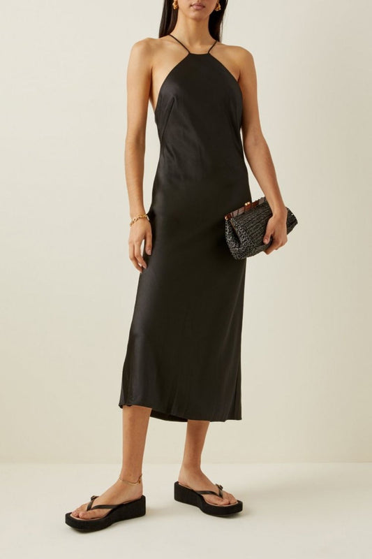 Halter Midi lingeriejurk Dress