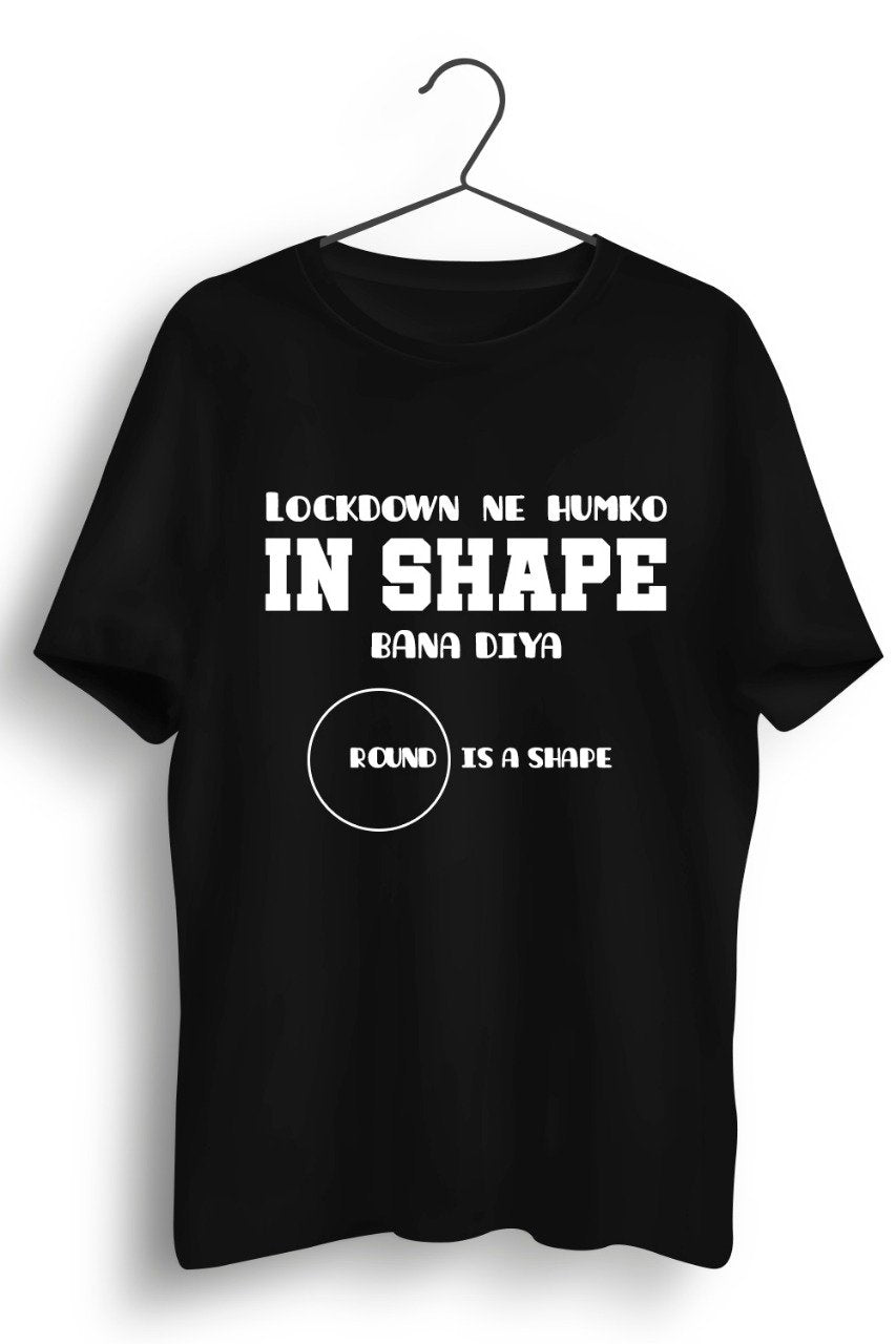 Lockdown Shape Black Tshirt
